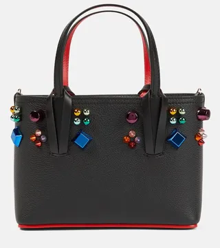 Cabata Mini embellished leather tote