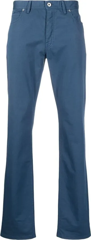 Logo-Patch Straight-Leg Trousers