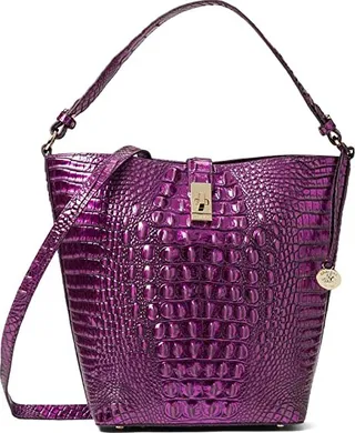Brahmin Melbourne Shira Bucket (Purple Potion) Handbags