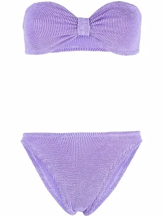 Jean knit bandeau bikini