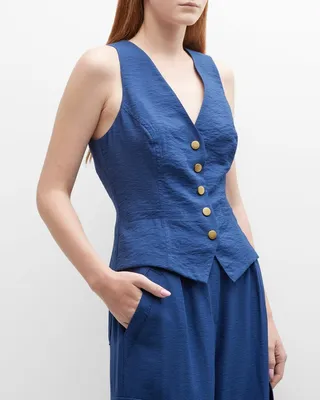 Cosette Fitted Suiting Vest