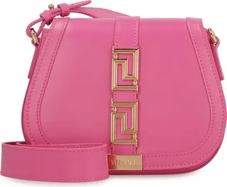 Greca Goddess Leather Shoulder Bag