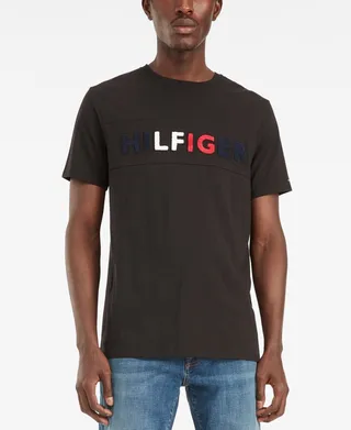 Tommy Hilfiger Men's American Logo Short Sleeve T-Shirt