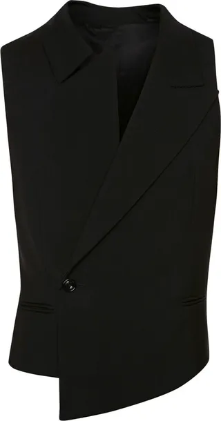Asymmetric Cotton-Wool Waistcoat