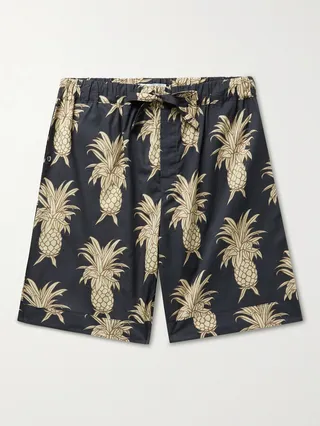 Printed Cotton Pyjama Shorts