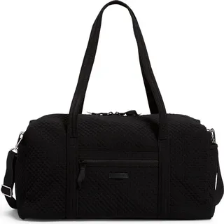 Vera Bradley Women's Microfiber Medium Travel Duffel Bag Classic Black
