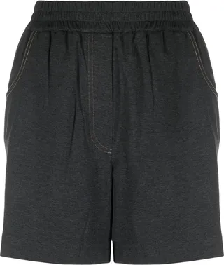 Straight-Leg Cotton Shorts