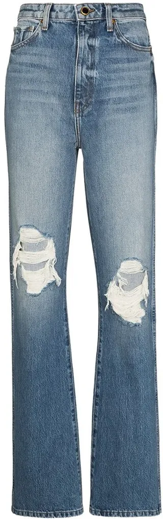 Danielle distressed-effect jeans
