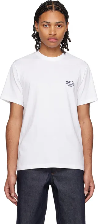A.P.C. White Raymond T-Shirt