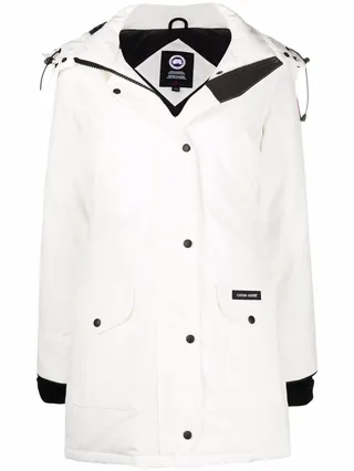 Logo-Patch Padded Coat