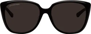 Balenciaga Black Square Sunglasses