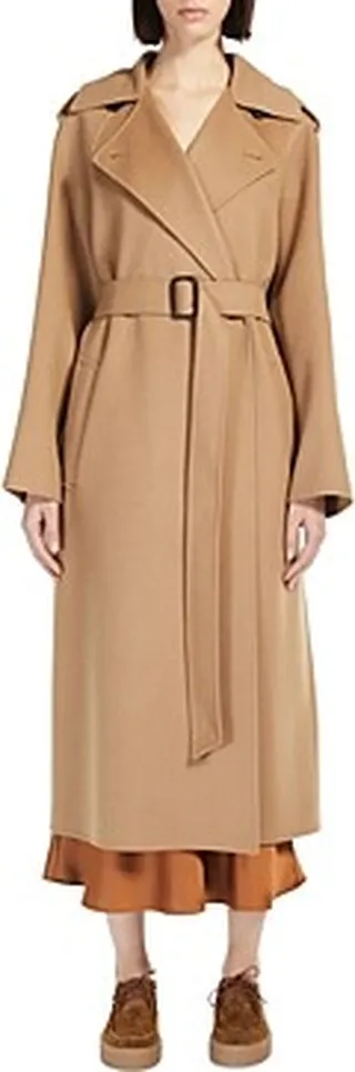 Weekend Max Mara Cobalto Belted Wool Blend Coat