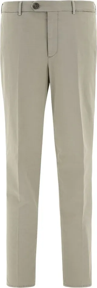Brunello Cucinelli Mid-Rise Straight Leg Trousers