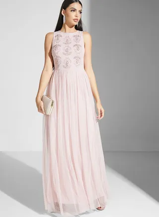 Shouq Embellished Bodice Dress