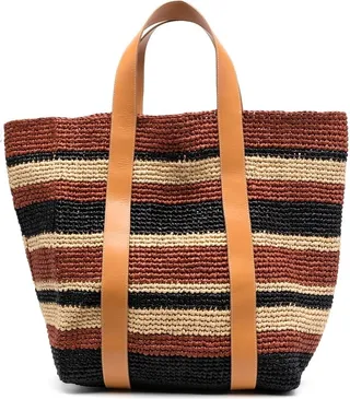 Woven-Design Tote Bag