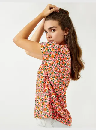 Patterned Short Sleeve Shirt