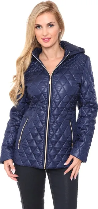 Women's Puffer Coat Navy Medium - White Mark