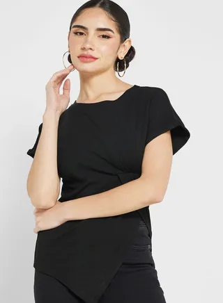 Asymmetrical Hem T-Shirt