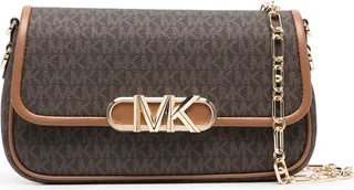 Monogram-Pattern Logo-Plaque Bag