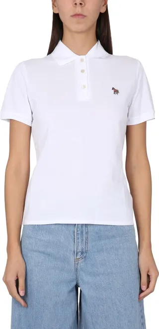 Polo Shirt With Zebra Patch
