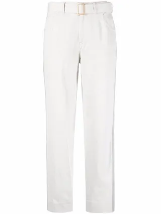 Belted Cropped Trousers