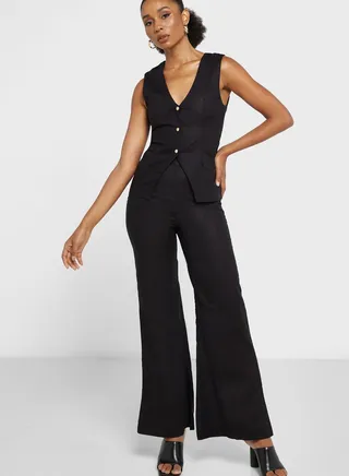 Sleeveless Vest & Pant Set