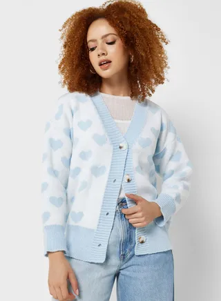 Printed Cardigan