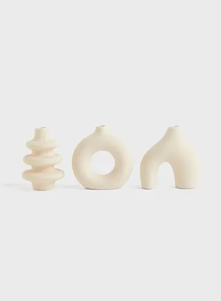 3-Pack Mini Stoneware Vases