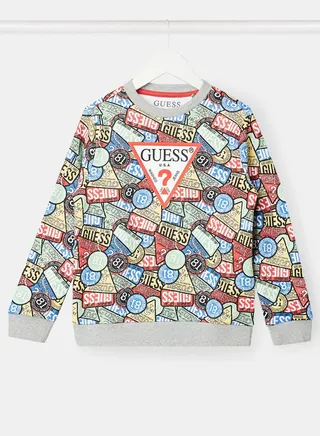 Kids Allover Print Sweatshirt