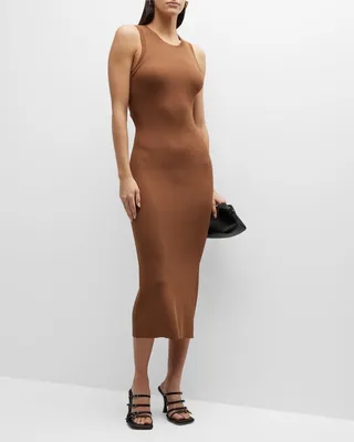 Syd Back Cut-Out Midi Tank Dress