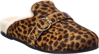 Stuart Weitzman Cozy Luxering Haircalf & Shearling Clog