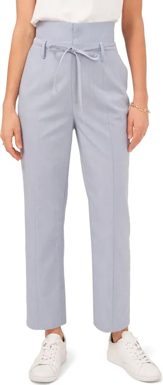 1.state Women's Straight Leg Paper Bag Pants with Self Tie
