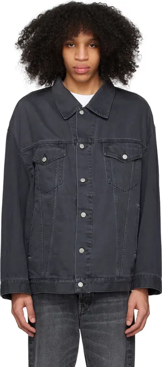 Acne Studios Gray Loose Fit Denim Jacket