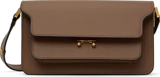 Marni Brown Mini Trunk Bag