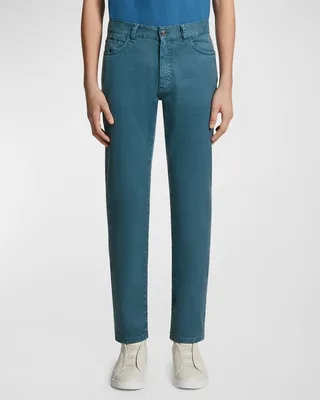 Men's Linen-Cotton 5-Pocket Pants