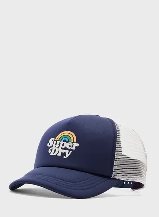 Vintage Trucker Curved Peak Cap
