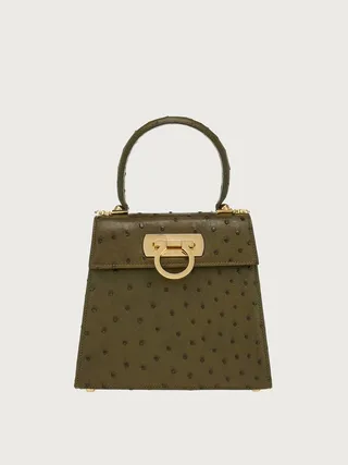 Ferragamo Women Iconic Top Handle (S) Green