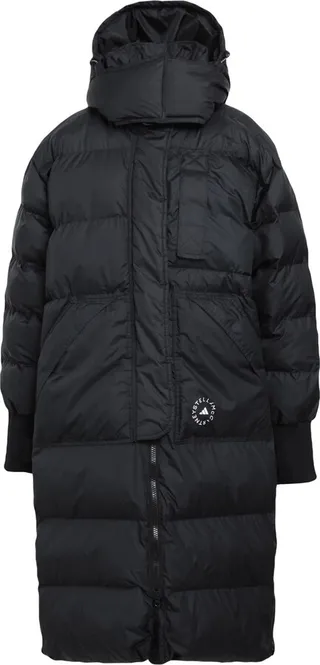 Adidas By Stella Mccartney Long Padded Winter Jacket Down Jacket Black