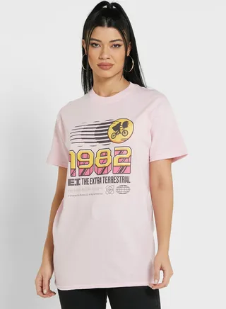 Crew Neck Graphic T-Shirt