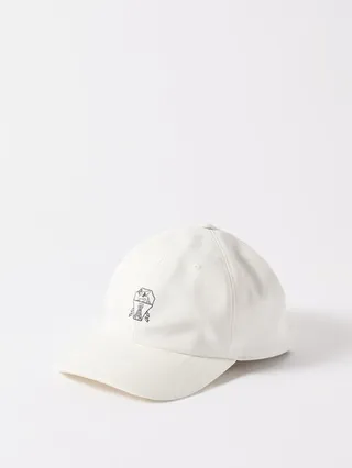 Crest Of Solomeo-embroidered Cotton-twill Cap