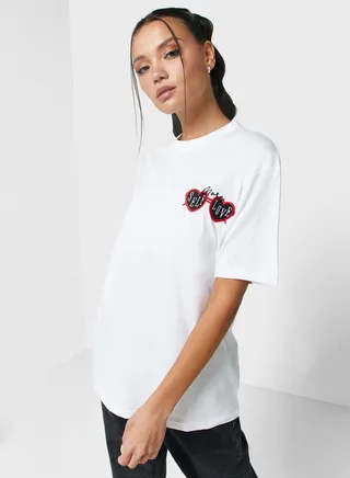 Oversized Tee With Drop Shoulder
