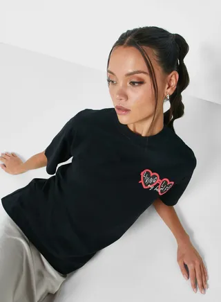 Oversized Tee With Drop Shoulder