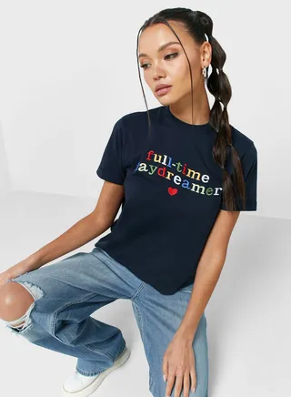 Regular Tshirt Eiht Roll Up Cuff ( Tacked)