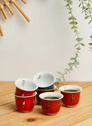 Set Of 6 Sarb Arabic Coffee Cups