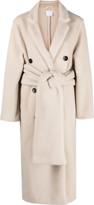 Belted Double-Breasted Coat
