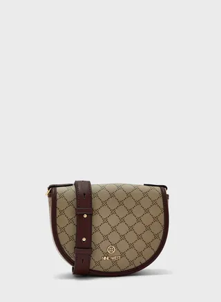 Chain Detailed Flap Over Crossbody