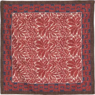 Patterned Floral-Print Handkerchief