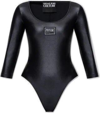 Versace Jeans Couture Logo-Patch Stretched Bodysuit