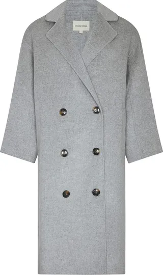 Oversized Double-Breasted Wool Coat