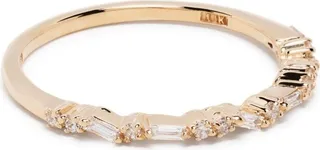 18kt yellow gold Half Frenzy diamond ring